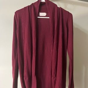 Dreamers Burgandy Cardigan size Medium